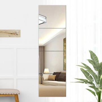 Акриловые зеркальные пластины в полный рост, 4 гибких зеркала размером 10 см х 10 см.