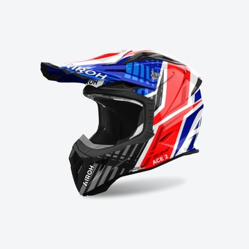 AIROH KASK CROSS / ENDURO / ATV / QUAD AVIATOR ACE 2 PROUD KOLOR BIAŁY/NIEB