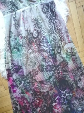 Next długa letnia sukienka maxi dress boho wzory L