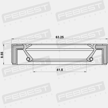 ФЕБЕСТ СИМЕР. ВАЛ MAZDA 6 2.0 07-