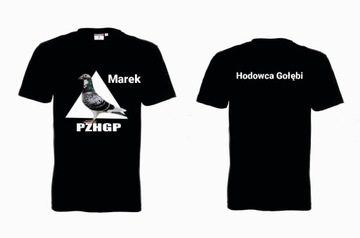 koszulka hodowcy gołębi T-shirt własny tekst imię oddział