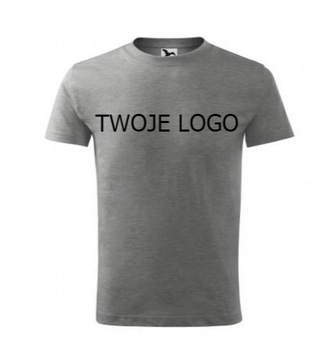 KOSZULKA Z LOGO FIRMY Z HAFTEM, WŁASNE LOGO