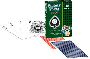 Słynne Karty do gry w pokera Piatnik Poker