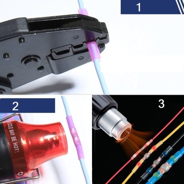 Комплект термоусадочных трубок и контактных разъемов для электрических клемм