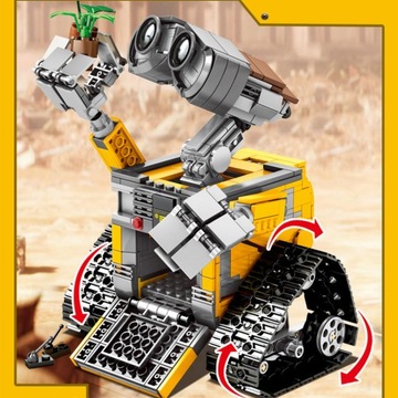 Zabawki Klocki Konstrukcyjne Robot WALL-E Puzzle Budowlane Model Z Klocków