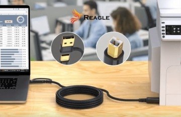 USB КАБЕЛЬ ДЛЯ ПРИНТЕРА 5M СКАНЕРА 2IN1 USB-A USB-B HP BROTHER EPSON + USB-C