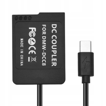 DMW-DCC8 Адаптер-заглушка аккумулятора USB-C с разъемом BL