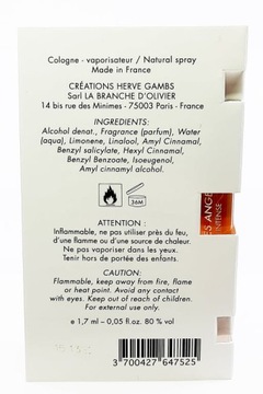 Одеколон Herve Gambs La Baie Des Anges Intense1,7 мл