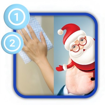 ДВУХСТОРОННИЕ РОЖДЕСТВЕНСКИЕ НАКЛЕЙКИ ДЛЯ ОКОН XXL БОЛЬШОЙ НАБОР ДЛЯ ОКОН WINDOWS