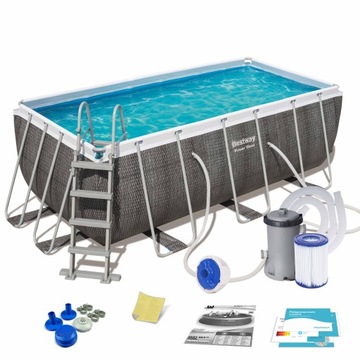 BASEN OGRODOWY STELAŻOWY 412x201x122 BESTWAY 11w1