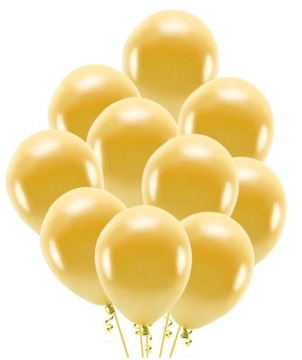 Balony złote metallic 30cm 10szt złoty metalizowan