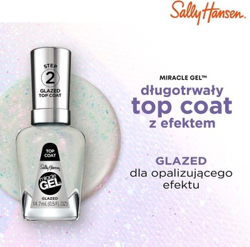Sally Hansen Miracle Gel Top Top Toat застекленный лак