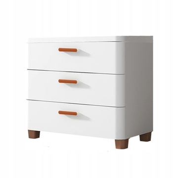 BIAŁA SZAFKA Z SZUFLADAMI ŁAZIENKOWA 3 SZUFLADY WYSOKA 60cm RG24