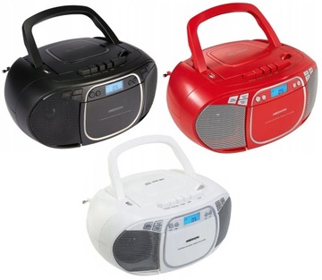Radioodtwarzacz BOOMBOX STEREO FM CD-MP3 USB KASETA AUX