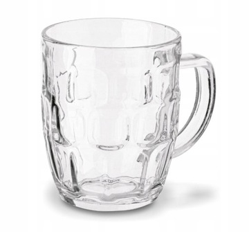 КРУЖКИ ПИВНЫЕ СТЕКЛА С РУЧКОЙ БОЧКА ТОЛСТОЕ СТЕКЛО 500 МЛ 6ШТ.