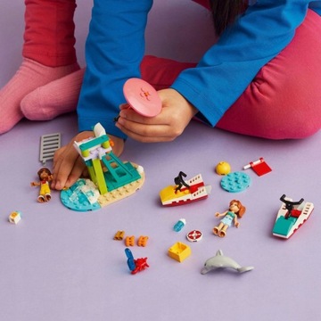 LEGO FRIENDS Plażowy skuter wodny 42623 delfin zestaw na prezent torba