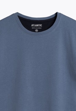 Мужская пижама ATLANTIC с ЭФФЕКТОМ ПЕРСИКА, короткие рукава, шорты NMP, размер M