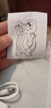 ПОРТАТИВНЫЙ ТЕРМОПРИНТЕР DRUKUŚ MINI CAT ДЛЯ ФОТОГРАФИЙ + 16 БУМАЖНЫХ РОЛИКОВ