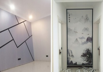 ДЕКОРАТИВНАЯ настенная планка Самоклеящаяся металлическая отделка 3 x 244см