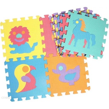 ПЕННЫЙ ПАЗЛ КОВРИК ЭВА 10 ШТ ЖИВОТНЫЕ CB-115