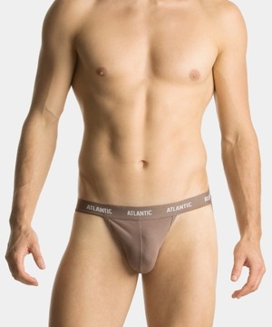 Atlantic Slipy otvorené jockstrap 1571 tmavobéžové M