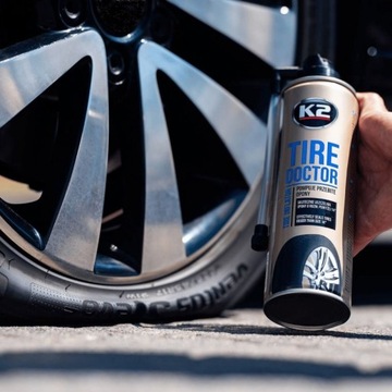Спрей для накачки шин K2 Tire Doctor, 500 мл, ремонтный комплект