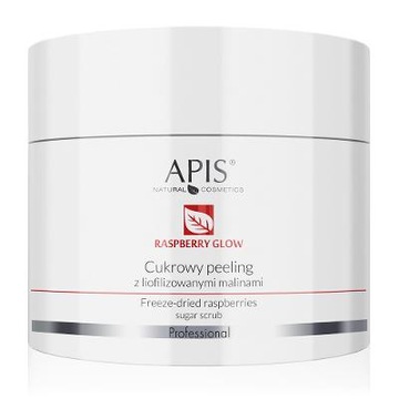 Apis Peeling cukrowy z liofilizowanymi malinami Raspberry Glow 220 ml
