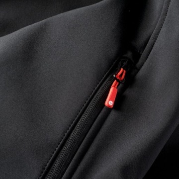 КУРТКА МУЖСКАЯ С КАПЮШОНОМ HI-TEC SOFTSHELL, ЧЕРНАЯ, XL