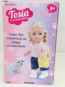 LALKA TOSIA ZE SZCZENIAKAMI ZABAWKA AKCESORIA