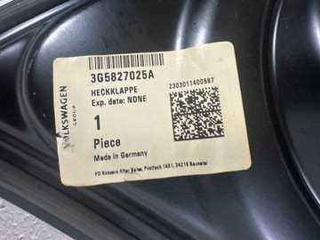 NOVÁ ORIG. VÍKO KUFRU KUFRU VOLKSWAGEN PASSAT B8 3G5 VW KRYT