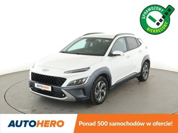 Hyundai Kona I Crossover Facelifting 1.6 GDI Hybrid 141KM 2022 Hyundai Kona XLine hybryda automat kamera tempomat