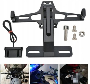 Крепление держателя номерного знака мотоцикла