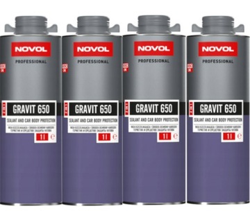 NOVOL GRAVIT 650 MASA ŚRODEK OCHRONY 2w1 SZARY 4L