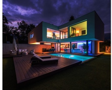 RGB + нейтральная светодиодная лента 16м с сенсорным пультом