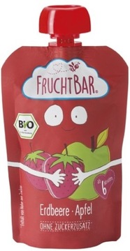 FRUCHTBAR MUS TRUSKAWKA JABŁKO BIO 100g 6m+