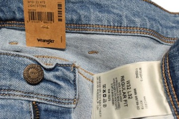 WRANGLER spodnie STRAIGHT blue jeans REGULAR FIT _ W38 L30