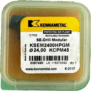 Grot wiertła KENNAMETAL KSEM 2400HPGM KCPM45
