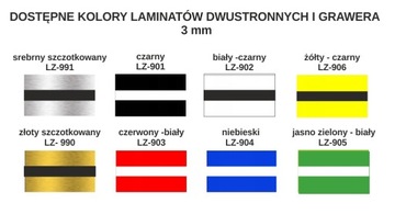 BRELOKI do kluczy NUMERKI szatni DWUSTR 5x3 20 szt