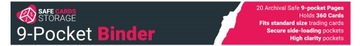 Папка-переплет для коллекционных карточек TCG, желтая, 9 карманов, 360 карточек