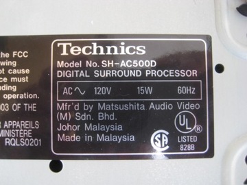 SH-AC500 Цифровой процессор объемного звучания Technics b2