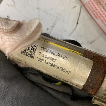 AIRBAG ZÁVĚS PRAVÁ LEVÝ KPL. ORIGINÁLNÍ VW PASSAT B8 3G KOMBI VARIANTA 16R