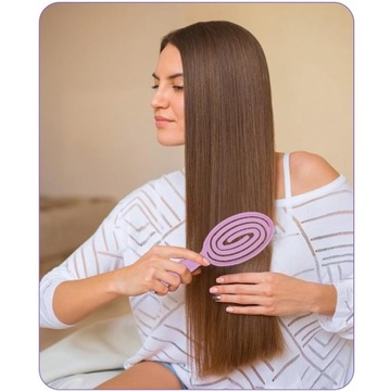 Расческа №1 Фиолетовая щетка для ритуалов тела фиолетовая SEOL Cosmetics