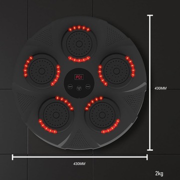 МУЗЫКАЛЬНАЯ БОКС-МАШИНА С BLUETOOTH BOXING WALL, ЧЕРНАЯ