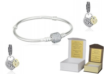 Bransoleta 19cm do CHARMS + GRATIS DEDYKACJA B116