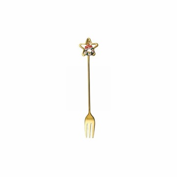 Stainless Steel Tableware Creative Cute Christmas Star Spoon Fruit Fork