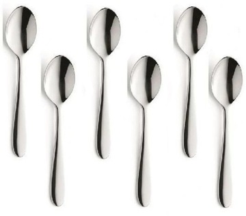 AMEFA 6 ОКСФОРДСКИХ СТОЛОВЫХ ЛОЖЕК, ЧАЙНЫЙ НАБОР