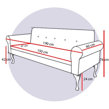 CASABLANCA Louis диван ДЛЯ ЗАЛА ОЖИДАНИЯ синий