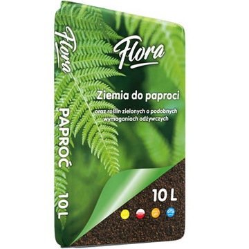 ZIEMIA Z NAWOZEM DO PAPROCI 10L - FLORA