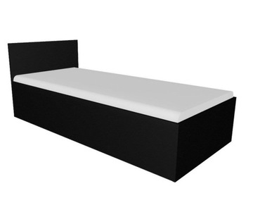 Łóżko ANDREA 80x200 cm z pojemnikiem czarne