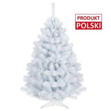 ИСКУССТВЕННАЯ БЕЛАЯ РОЖДЕСТВЕНСКАЯ ЕЛЬ 180см + ПЛОТНАЯ ПОДСТАВКА